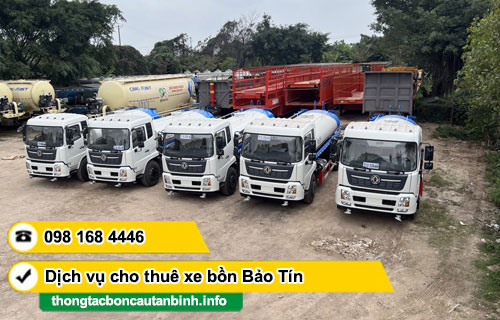 Cho thuê hồ sơ xe bồn phun rửa đường, tưới cây