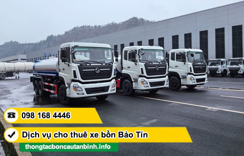 Dịch vụ cho thuê xe bồn chở nước sạch tại TPHCM