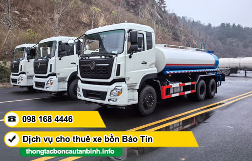 Dịch vụ cho thuê xe bồn chở nước sạch tại TPHCM