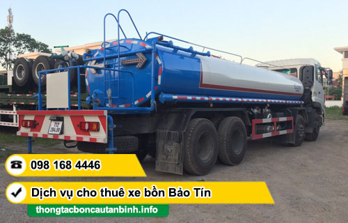 Cho thuê xe bồn chở nước sinh hoạt TPHCM