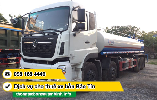 Cho thuê xe bồn chở nước sinh hoạt TPHCM