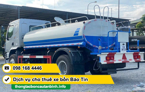 Cho thuê xe bồn chở nước tưới cây TPHCM