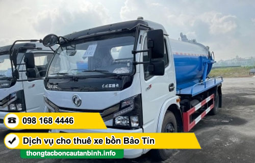 cho thuê xe bồn hút vận chuyển chất thải TPHCM